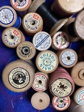 Vintage wooden thread for sale  LEICESTER