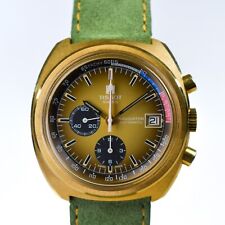 Cronógrafo Tissot Navigator Yachting Lemania cal 1341 década de 1970 marrom fumaça 43mm comprar usado  Enviando para Brazil