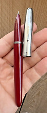 Caneta-tinteiro rara Parker 21 vermelha barril borgonha, usado comprar usado  Enviando para Brazil