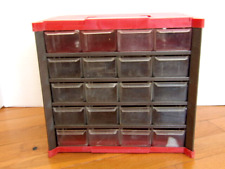 Organizador de armário de armazenamento de metal vintage 20 gavetas peças de artesanato vermelho e cinza comprar usado  Enviando para Brazil