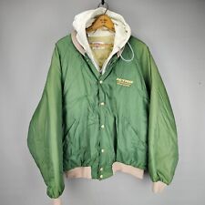 Men's Vintage Nitro Performance Bass Boats Green Hooded Lined Jacket Coat - XL for sale  Shipping to South Africa