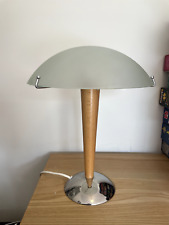 vintage glass chrome table lamp for sale  LONDON