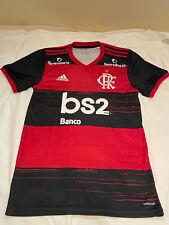 Réplica Adidas Flamengo 2020/21 Home Jersey com patrocinadores Masculino Pequeno comprar usado  Enviando para Brazil