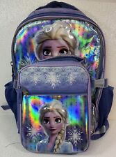 Mochila Disney 3d Frozen II Elsa roxa destacável isolada lancheira conjunto com 2 peças comprar usado  Enviando para Brazil