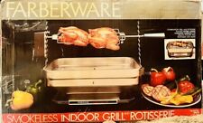 Farberware Smokeless Indoor Grill Rotisserie–R4550–Completo TESTADO E FUNCIONA MUITO BEM comprar usado  Enviando para Brazil
