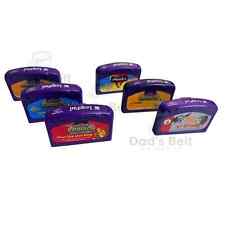 6 Leap Frog Games Purple LeapPad Math Phonics Reading Spanish English, used for sale  Shipping to South Africa