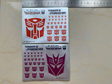Usado, Transform G1 Autobots Decepticons Adesivos Símbolo Logotipo Placa Frete Grátis comprar usado  Enviando para Brazil