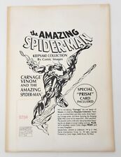 Amazing Spider-Man KEEPSAKE COLLECTION, VENOM & CARNAGE 1992 Comic Images  for sale  Shipping to South Africa