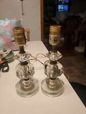 pair crystal lamps for sale  Carver