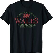NUEVA Camiseta LIMITADA Rugby Galés Regalo Rojo Dragón Bandera de Gales, usado segunda mano  Embacar hacia Argentina