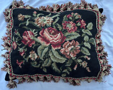 Needlepoint pillow floral for sale  Hatfield