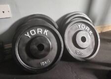 York 15kg plates for sale  Ireland