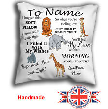 Personalised animal cushion for sale  WISBECH