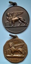 Coppia medaglie venezia usato  Italia