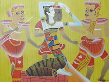 tribal antigo ritual grande pintura a óleo tela ayahuasca original contemporânea comprar usado  Enviando para Brazil