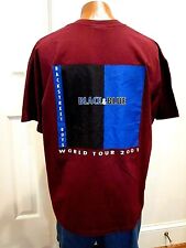 Camiseta Backstreet Boys Crew Only Tour 2001 Black & Blue World Concert BSB vintage comprar usado  Enviando para Brazil
