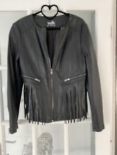 Leather look fringed for sale  PICKERING