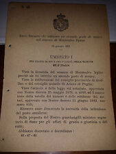 Regio decreto 1891 usato  Italia