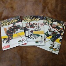 Lot of 3 NHL Minnesota Wild Game Programs 2003 vs. Coyotes, Predators Blackhawks, used for sale  Inver Grove Heights