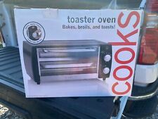 Used, COOKS JCPenney Home 4-Slice Black Stainless Steel Electric Toaster Oven - NIB for sale  Shipping to South Africa