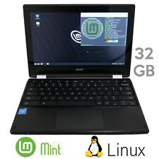 Usado, Computadora portátil Linux como nueva - 32 GB SSD 4 GB 11,6" Intel 1,6 GHz Acer C738T canela netbook segunda mano  Embacar hacia Argentina