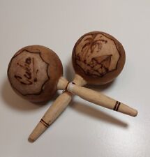 Vintage carved maracas for sale  AYLESBURY