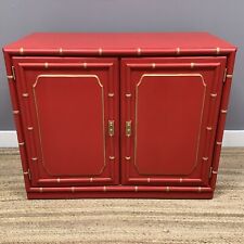 Red chinoiserie double for sale  Cape May Court House