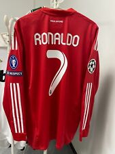 Camiseta deportiva roja de fútbol Ronaldo Real Madrid 2011 2012 manga larga talla S segunda mano  Embacar hacia Argentina