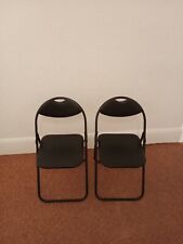 black folding chairs for sale  UXBRIDGE