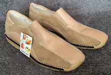 SOFTLINE ladies SIZE 4 slip-on LEATHER & SUEDE COMFORT SHOES twin gusset BEIGE for sale  Shipping to South Africa