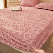 Lençol de cama de pelúcia coral lã grossa cabida drapeado 180x200cm comprar usado  Enviando para Brazil
