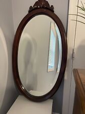 oval cherry wood mirror for sale  Chester