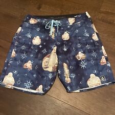 SHORTS DE NATAÇÃO MASCULINO VOLCOM BUDDHA TAMANHO 35 36 grande GG azul comprar usado  Enviando para Brazil