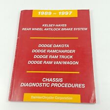 Dodge Dakota Ram 1989-1997 chasis procedimientos de diagnóstico libro de reparación antibloqueo segunda mano  Embacar hacia Argentina