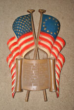 Vintage Sexton Cast Aluminum Pledge Of Allegiance Wall Plaque Excellent Shape for sale  Shipping to South Africa