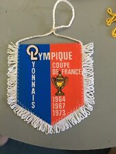 Ancien Fanion Olympique Lyonnais Ol Coupe De France Foot Fan Vintage, occasion d'occasion  Aix-les-Bains