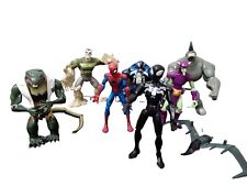 Usado, Espectacular conjunto animado de 7 figuras de Spider-Man 2008 - traje negro - veneno  segunda mano  Embacar hacia Argentina