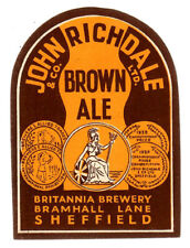 Beer label richdale for sale  BURY