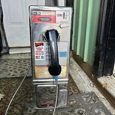 Vintage CHROME Phone Coin Payphone ￼Push Button Telephone GTE Frontier Verizon, used for sale  Shipping to South Africa