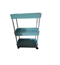 3-Tier Slim Rolling Utility Cart with Wheels - Mobile Storage, Green - L6.40 for sale  Shipping to South Africa