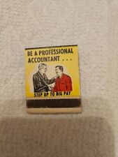 Accountant matchbook salle for sale  Brookfield