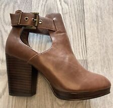 Miss Selfridge Ladies Ankle Boots, size 4, Brown Leather, In VGC, # 542 for sale  Shipping to South Africa
