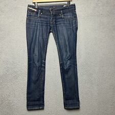 Diesel Matic Jeans Women 27x30 Blue Denim Slim Italian Low Rise Y2K Dark Wash for sale  Shipping to South Africa