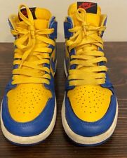 Nike Air Jordan 1 High OG Laney High Maize Game azul royal e amarelo TAMANHO 2Y comprar usado  Enviando para Brazil