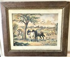 Antique french watercolor for sale  Ireland
