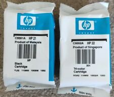 HP 21 + HP 22 Black & Tri-Color Genuine Ink Cartridges C9351A / C9352A HP21 HP22 for sale  Shipping to South Africa