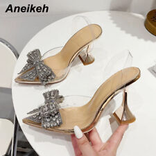 Summer Women Shoe High Heel Ankle Slingbacks Buckle Strap Butterfly-Knot Pumps for sale  Shipping to South Africa