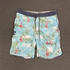 Bermuda de prancha RIP CURL masculina tamanho 34 surf artesanato hula meninas Aloha casual praia comprar usado  Enviando para Brazil