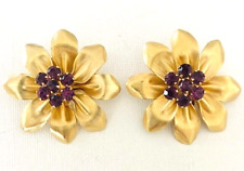 flower earrings large for sale  Pound Ridge