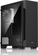 Zalman S3 TG ATX Mid Tower PC Case - Tempered Glass Side Panel (Open Box), used for sale  Shipping to South Africa